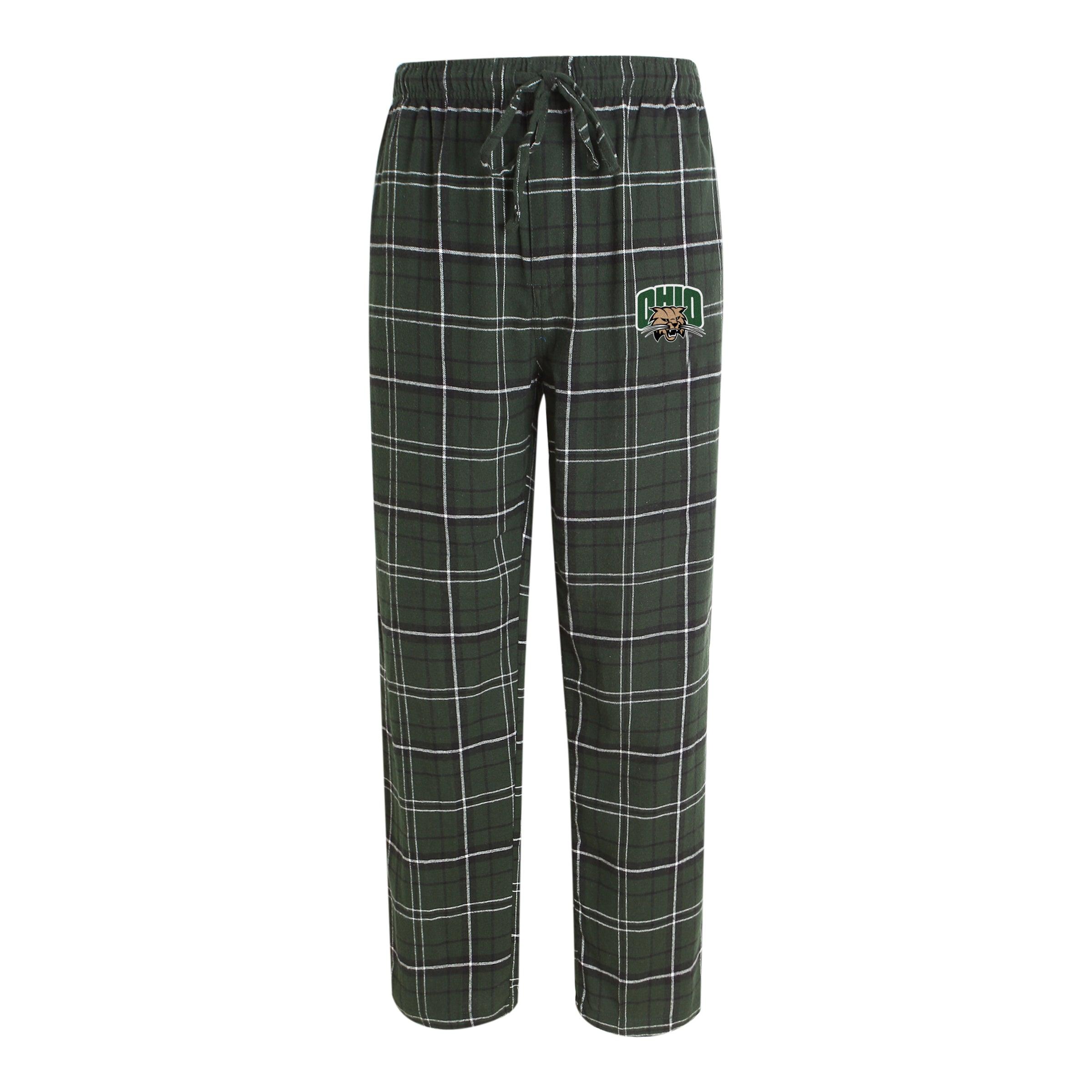 Ohio Bobcats Men s Flannel Pants Ohio Bobcat Fan Store