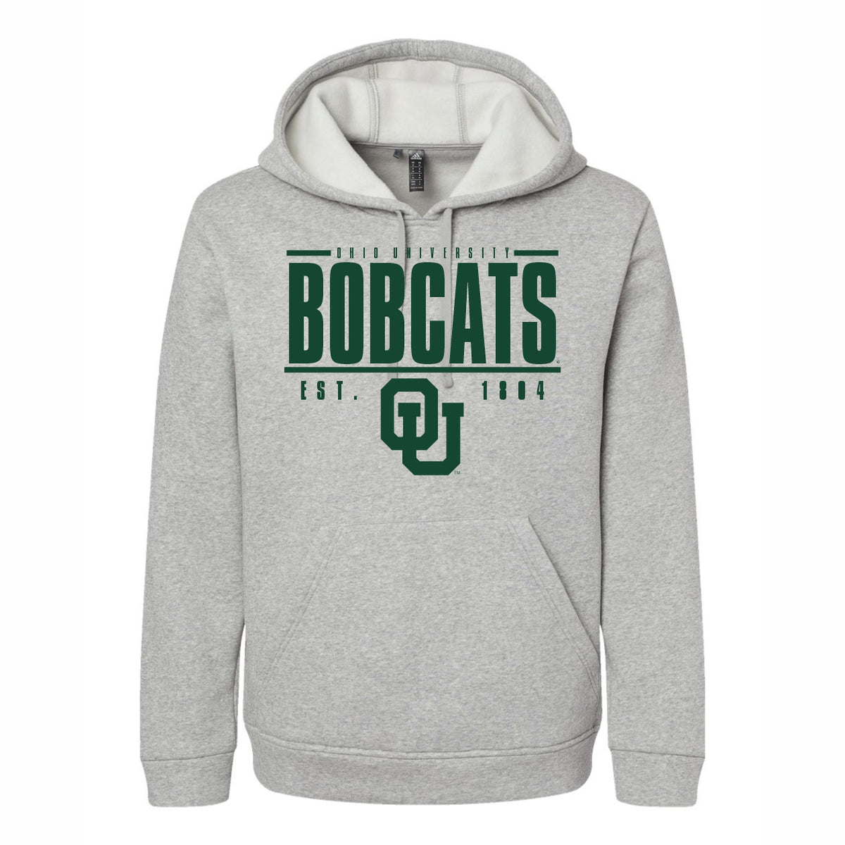 ohio university gear Ohio Bobcats Men's Gameday Gear 1804 Bar Grey Fleece Hoodie GRH / S