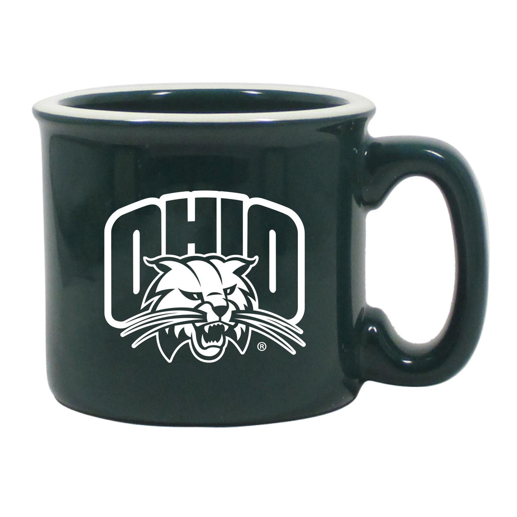 Ohio Bobcats 15oz Green Camp Mug