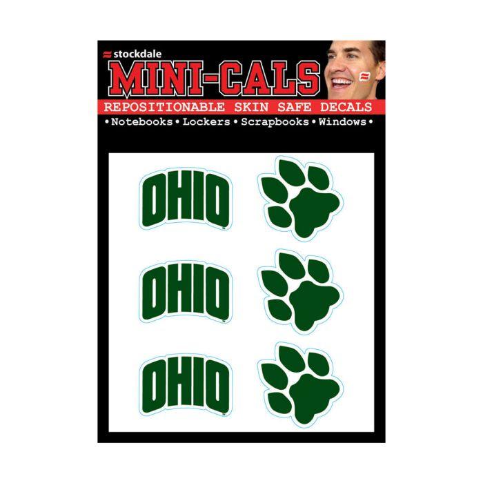 Ohio Bobcats Face Decals Pack