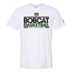 Ohio Bobcats Men's Adidas White Basketball T-Shirt