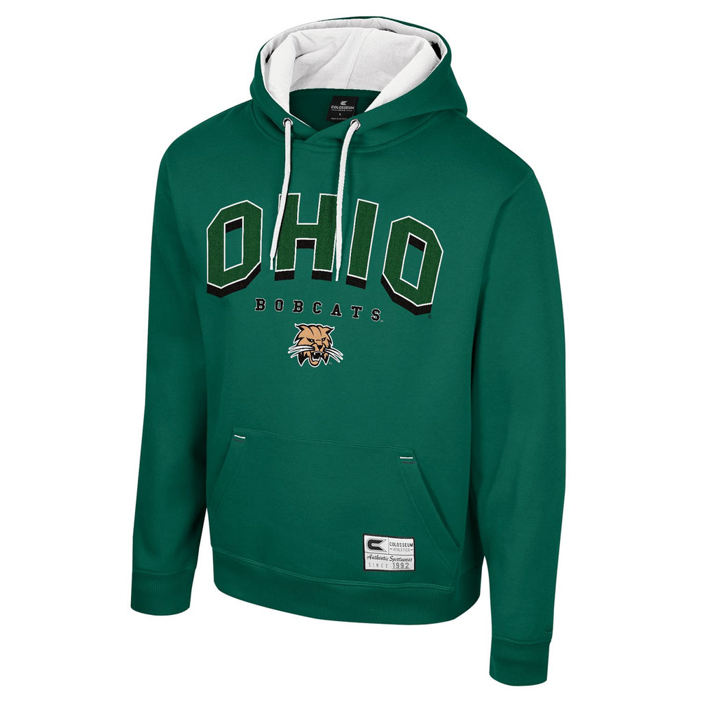 Ohio Bobcats Men's Fleece Green Hoodie