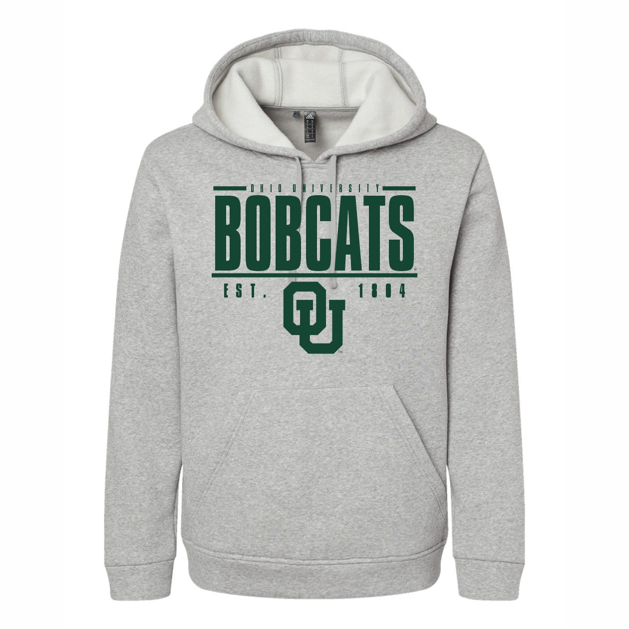 Ohio Bobcats Men's Gameday Gear 1804 Bar Grey Fleece Hoodie GRH / S