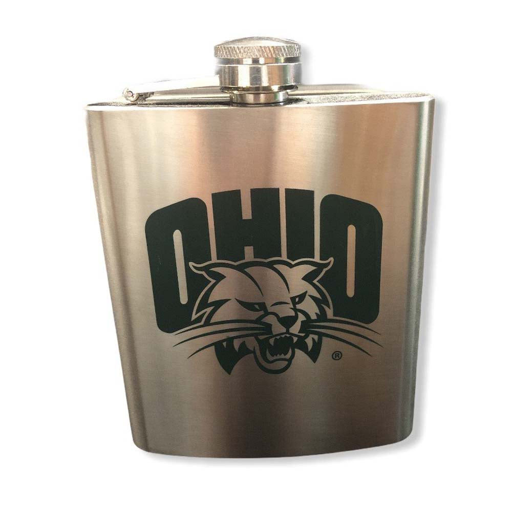 Ohio Bobcats Stainless Steel Flask