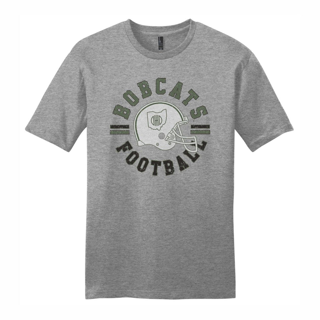 Ohio Bobcats Vintage Football Helmet T-Shirt