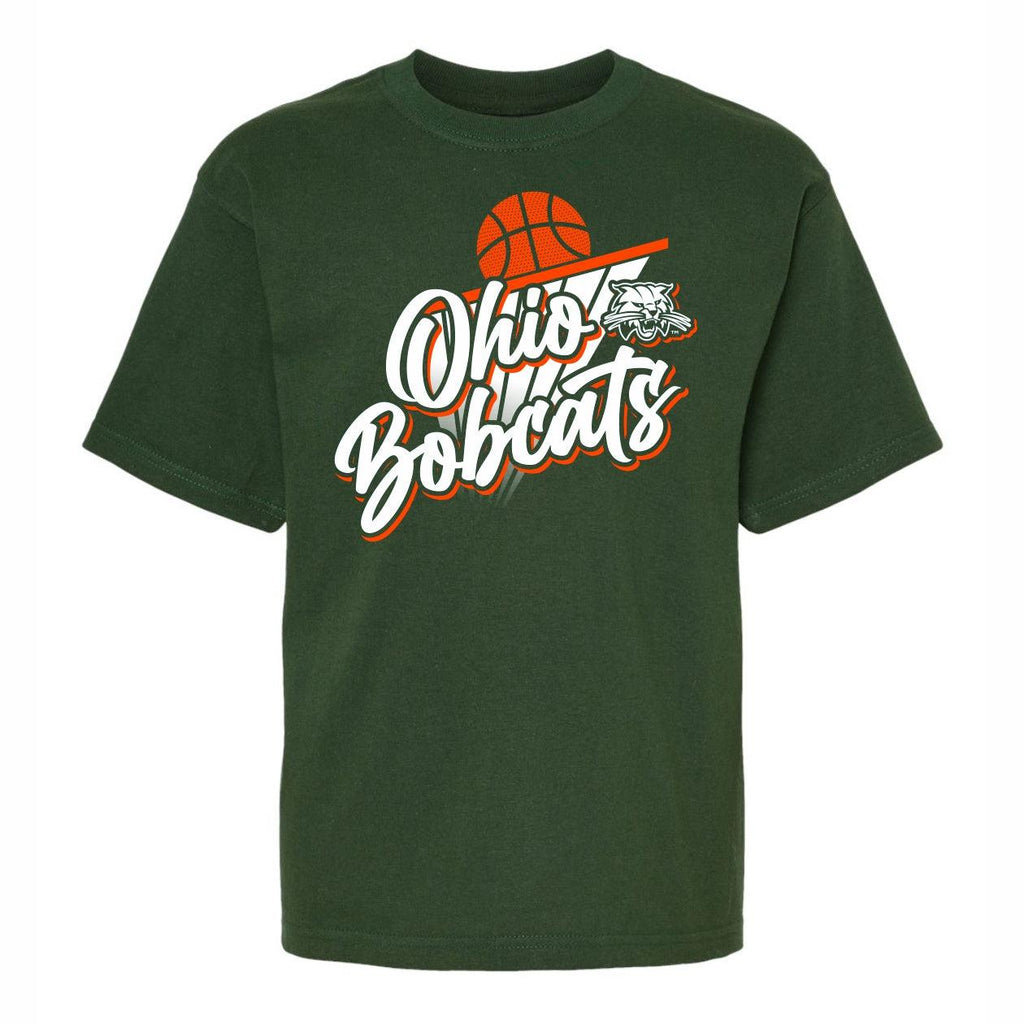 Ohio Bobcats Youth Basketball Hoop T-Shirt