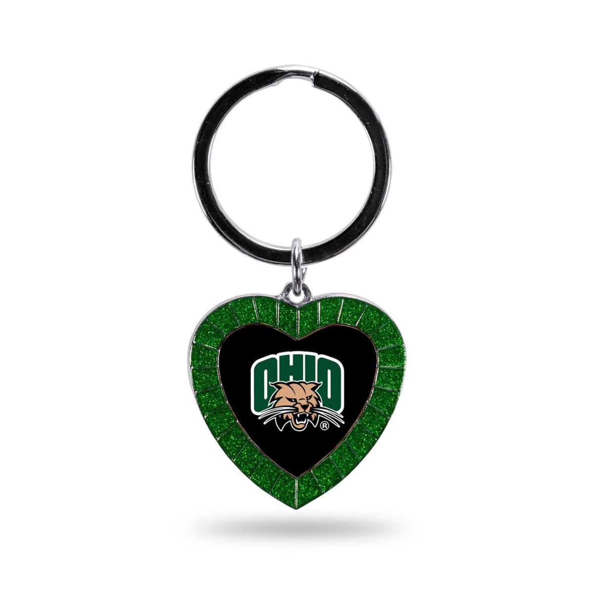 Ohio Keychain Green Rhinestone Heart – Ohio Bobcat Fan Store